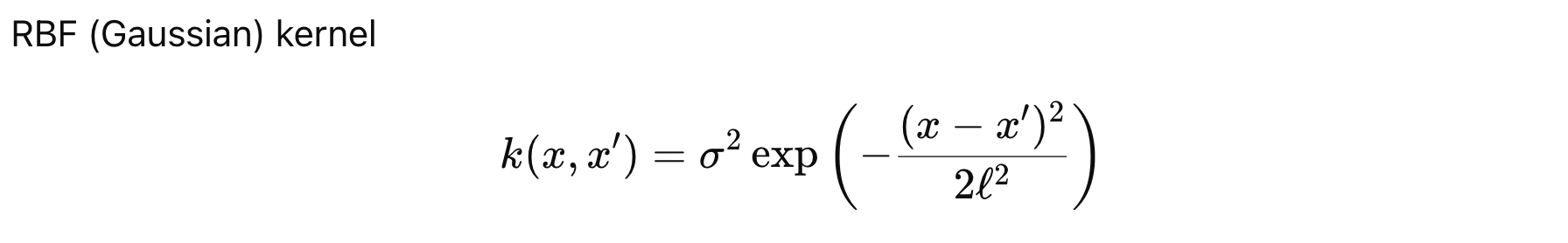Gaussian Process Regression(GRP)