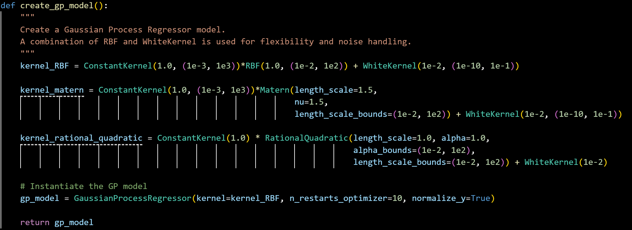 Gaussian Process Regression(GRP)