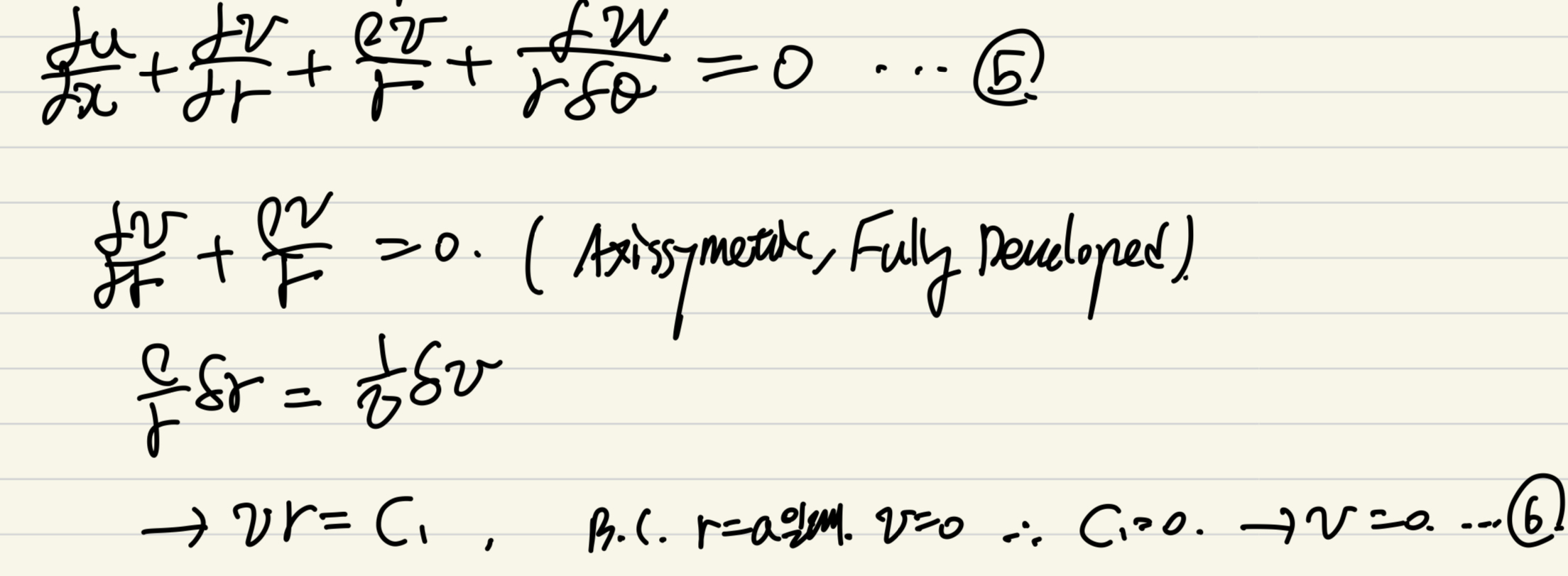 [Pulsatile flow] Steady flow _Poiseuille flow