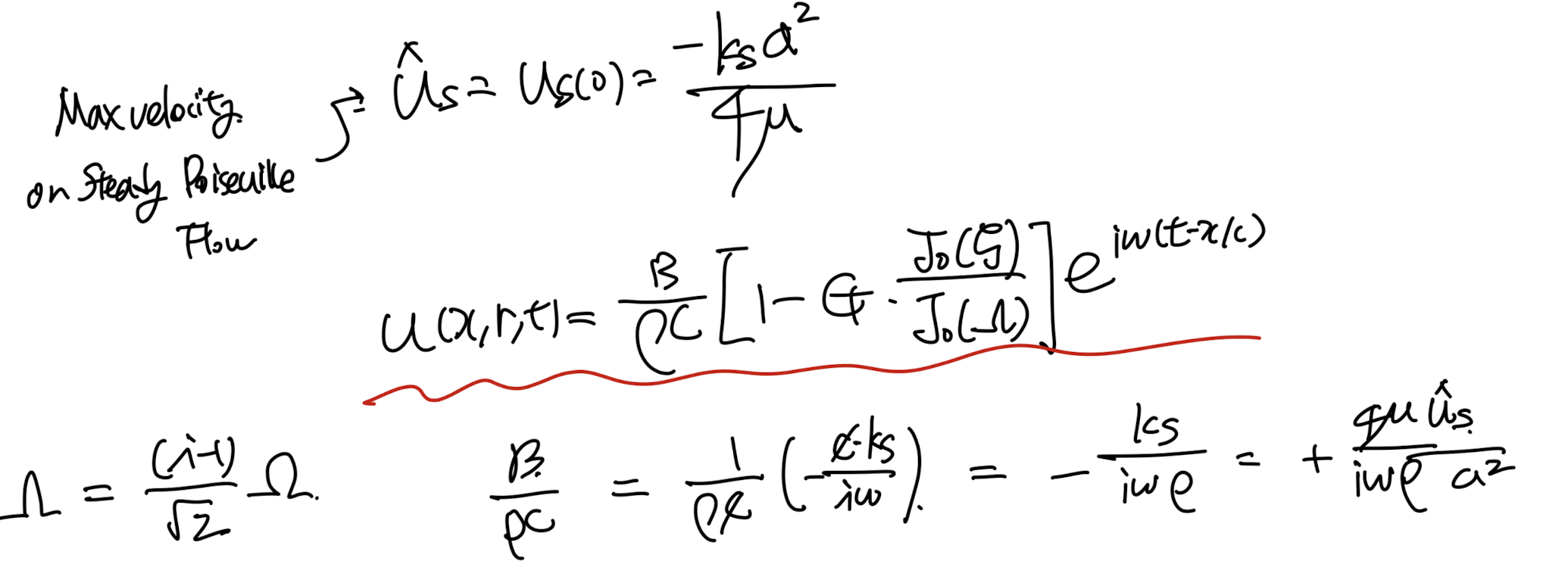 [Pulsatile flow] 4. Coupling with Fluid motion on the elastic tube wall2- Boundary condition