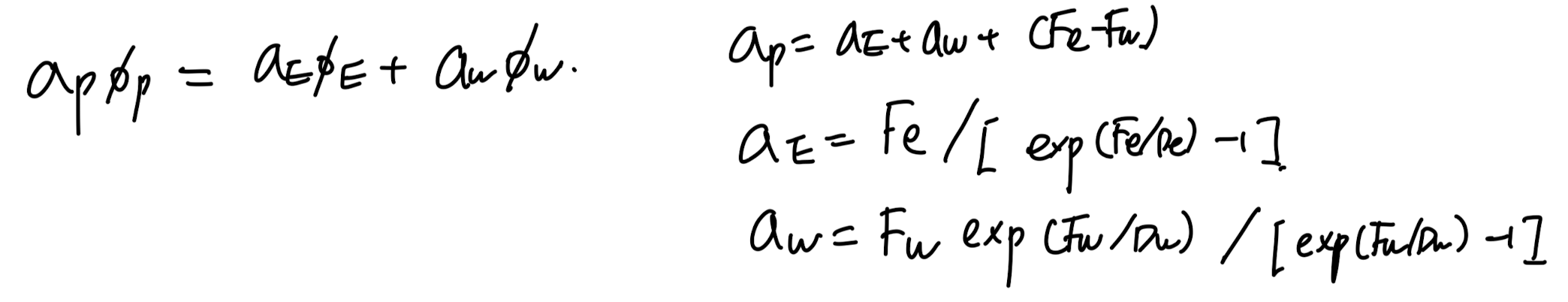 Ch5 Convection and Diffusion - part3 (Expotential, hybrid scheme)