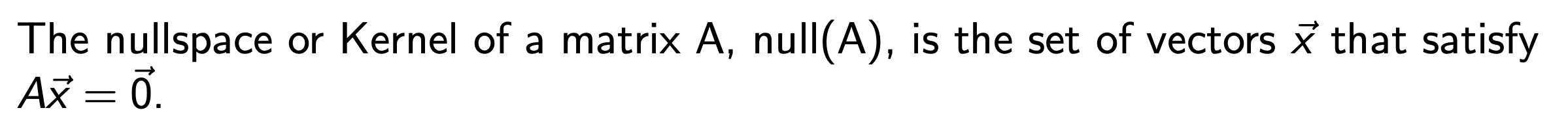 1. Intro - Numerical Linear Algebra