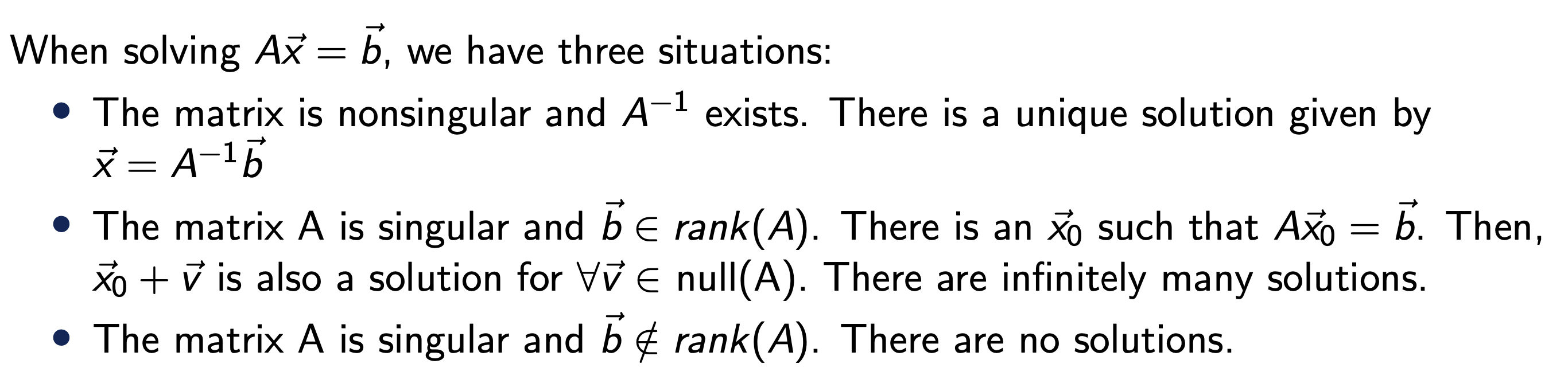 1. Intro - Numerical Linear Algebra