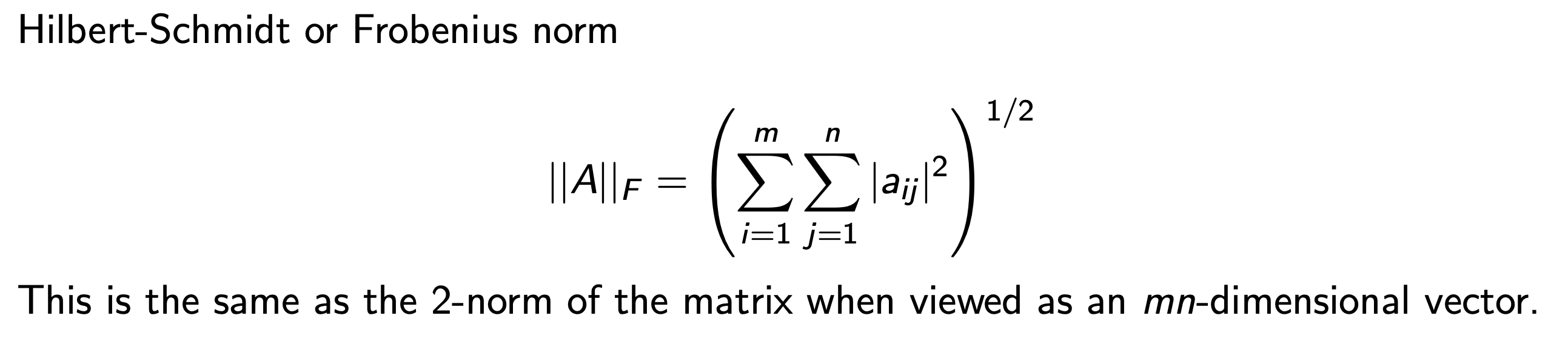 1. Intro - Numerical Linear Algebra
