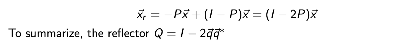2. QR factorization - part2 (Householder)