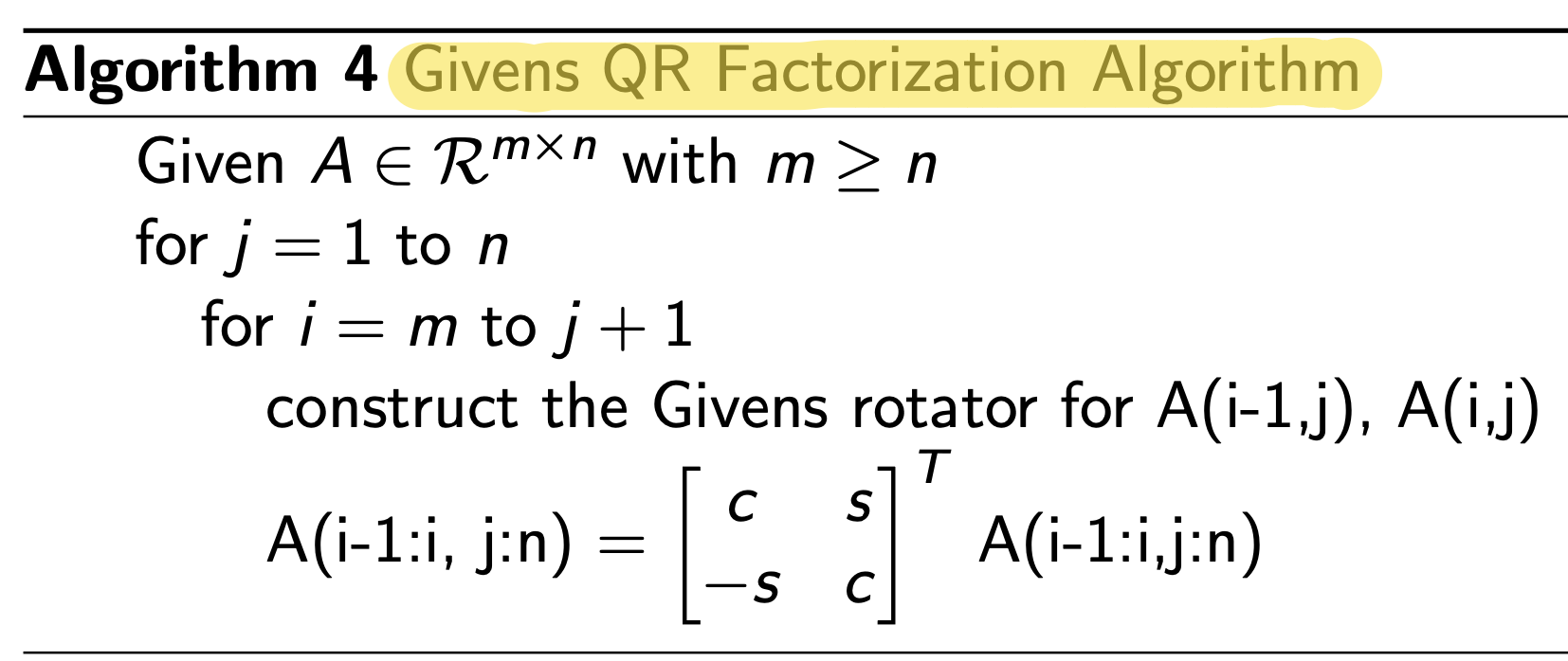 2. QR Factorization - part3 (Given QR method)