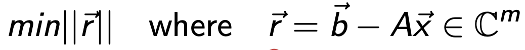 3. Least Square Problem