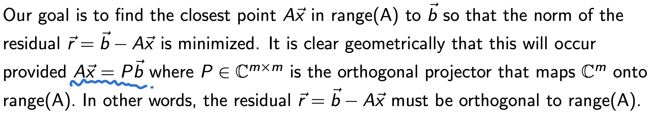3. Least Square Problem
