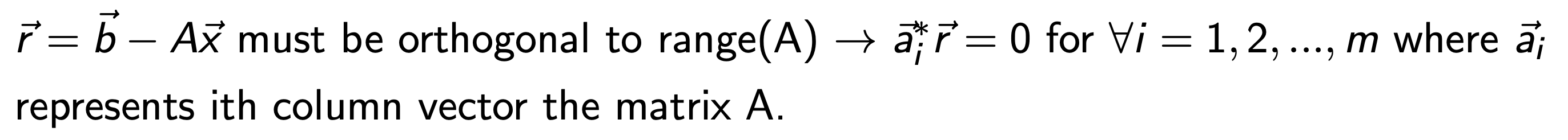 3. Least Square Problem