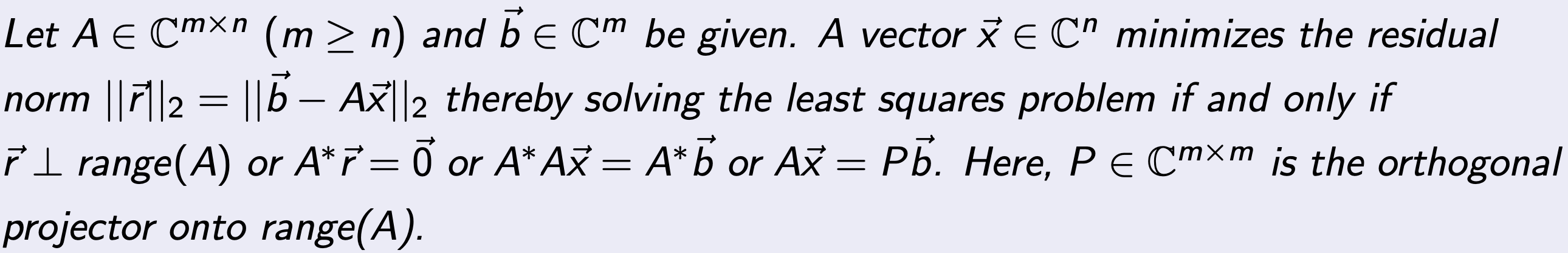 3. Least Square Problem