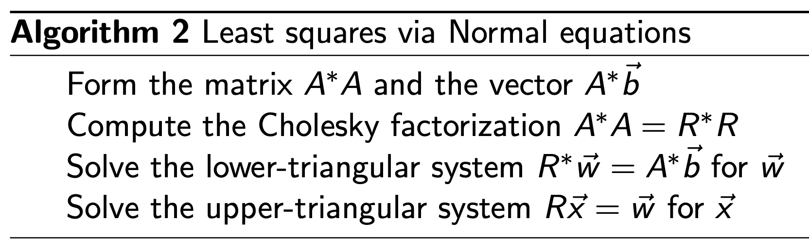 3. Least Square Problem