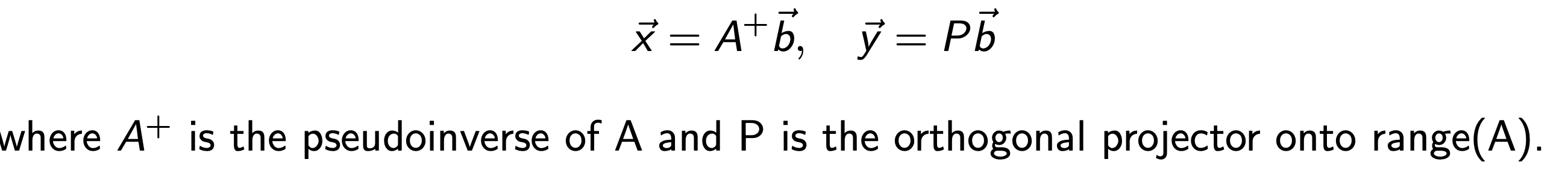 3. Least Square Problem