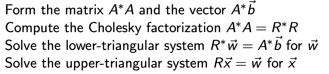 3. Least Square Problem