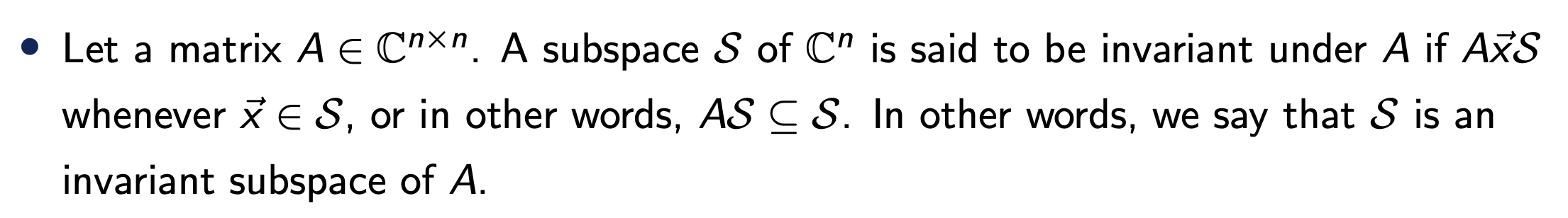 Ch8. Krylov subspace