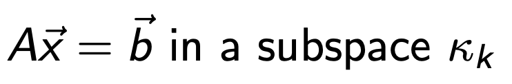 Ch8. Krylov subspace