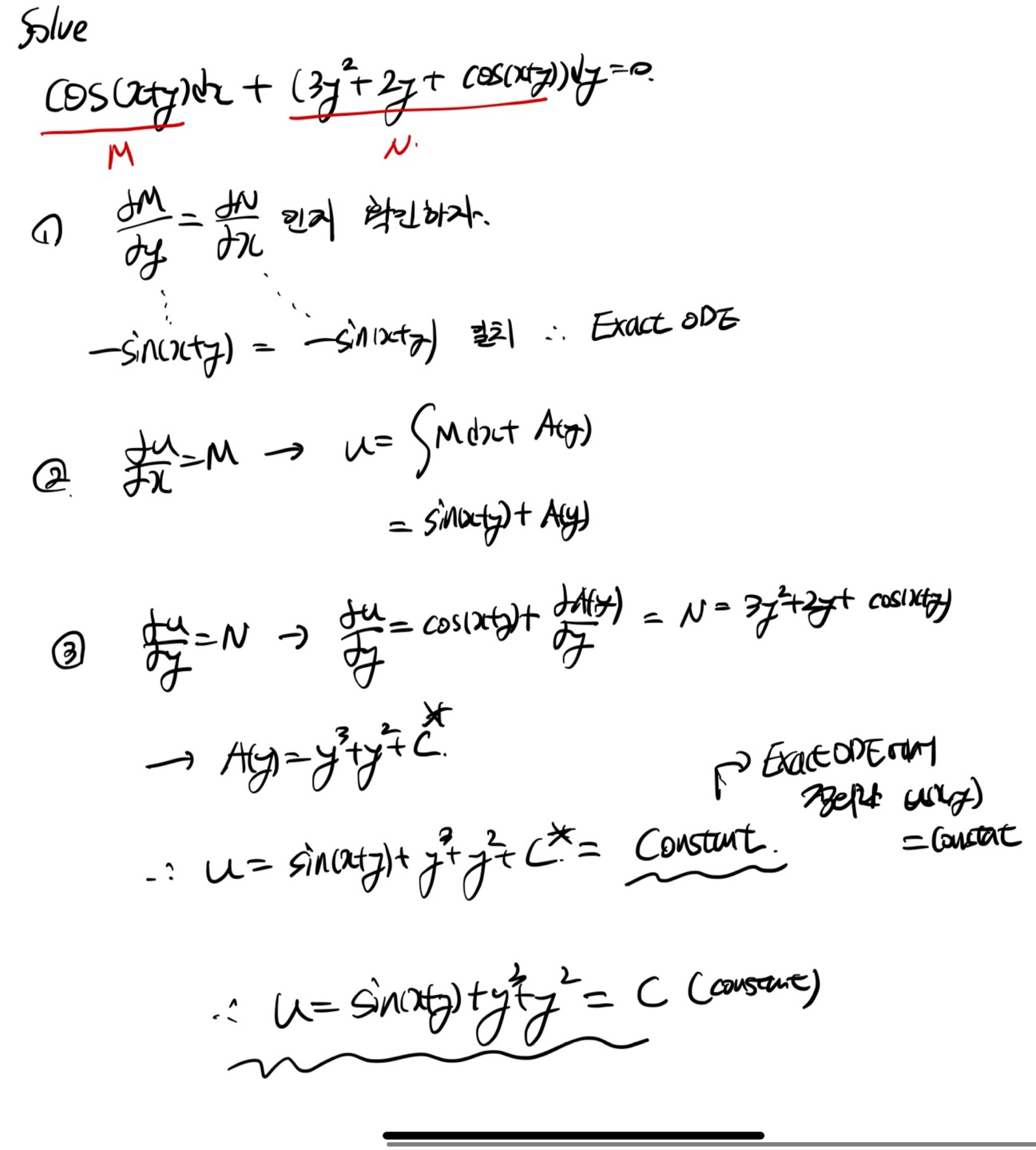 [Engineering Mathematics] Ch 1. 1st-order ODE.