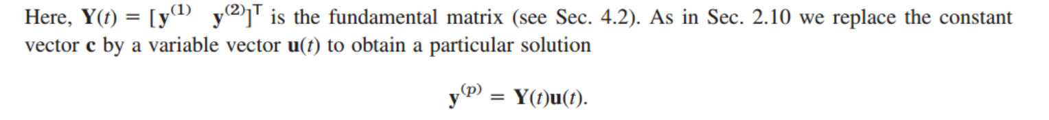 [Engineering Mathematics] Ch 4. Non-homogeneous linear systems of ODEs
