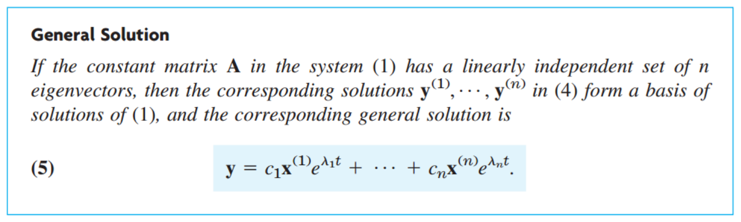 [Engineering Mathematics] Ch 4. Systems of ODE, Phase plane - part1