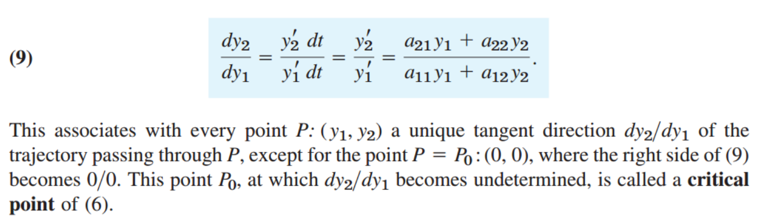[Engineering Mathematics] Ch 4. Systems of ODE, Phase plane - part1