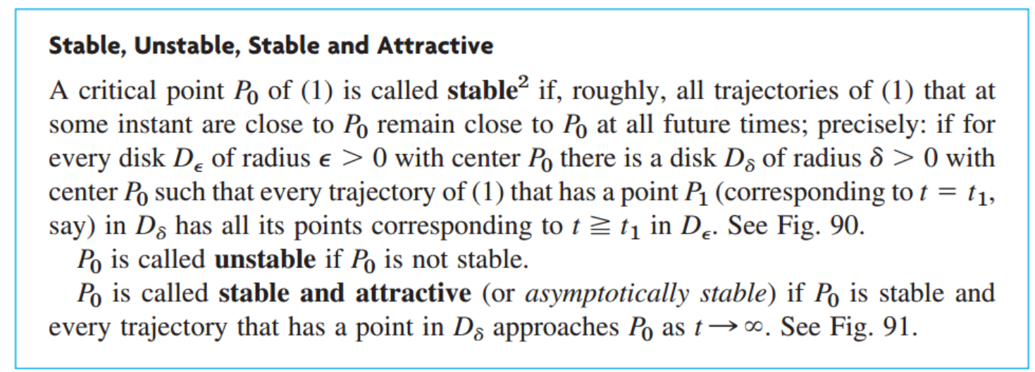 [Engineering Mathematics] Ch 4. Systems of ODE, Phase plane - part2