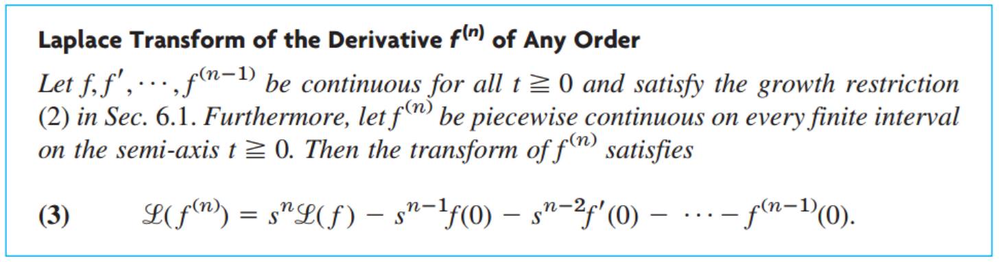 [Engineering Mathematics] Ch 6. Laplace Transform - Concepts