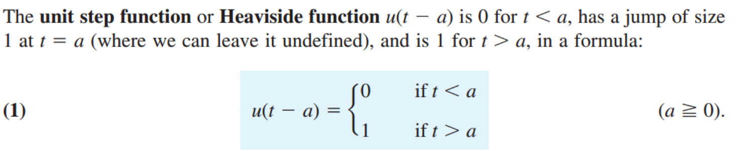 [Engineering Mathematics] Ch 6. Laplace Transform - Unit step function, Dirac's delta function
