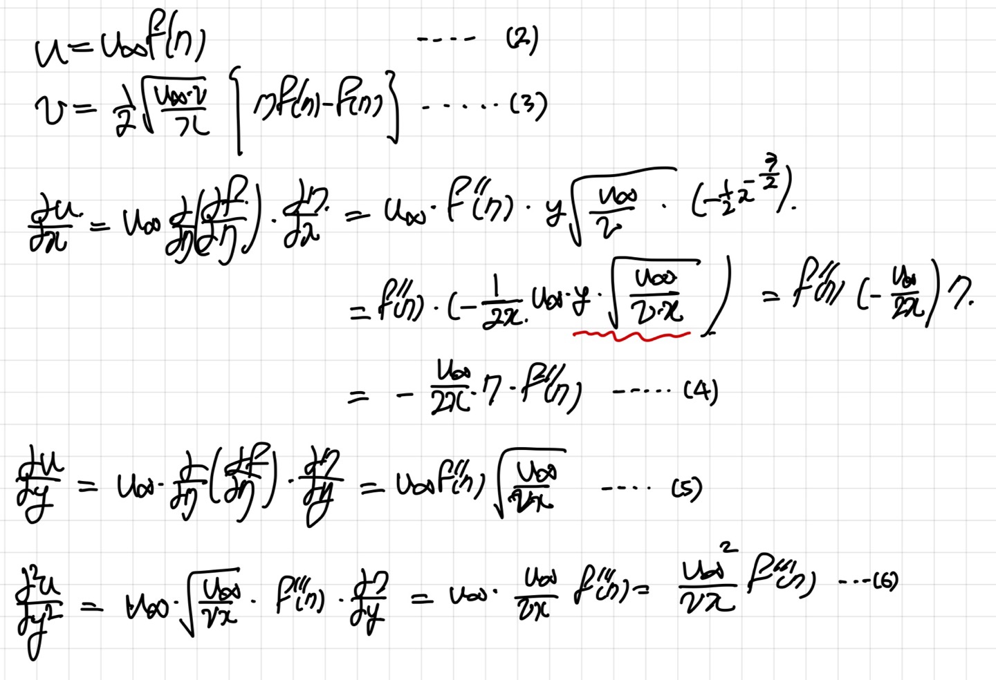 [Fluid Mechanics] Ch 7. Boundary layer Equation- Laminar, Blasius Equation.