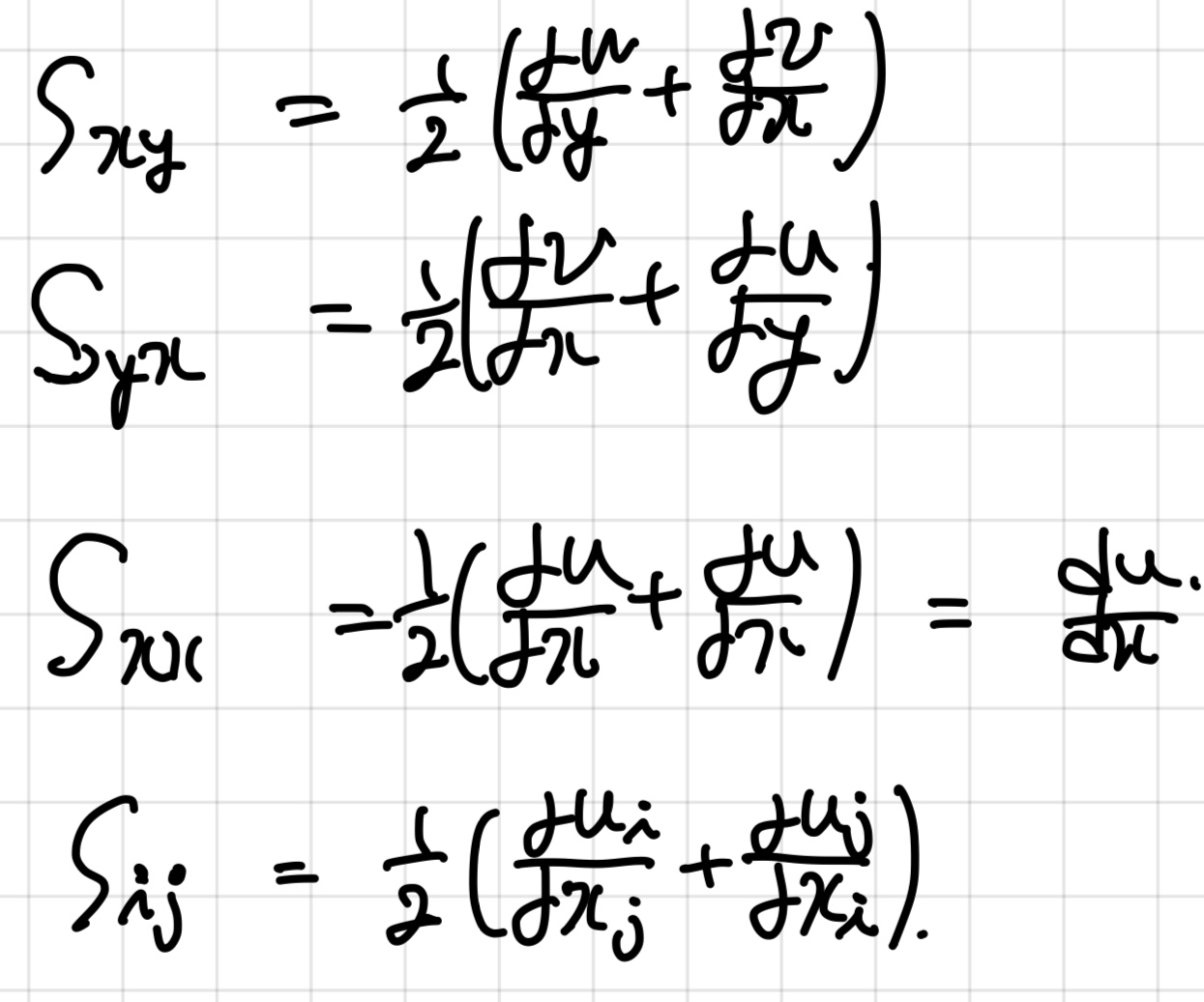 [Fluid mechanics] Strain tensor