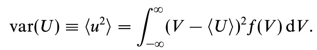 [Turbulent] ch3 - The statistical description of turbulent flows