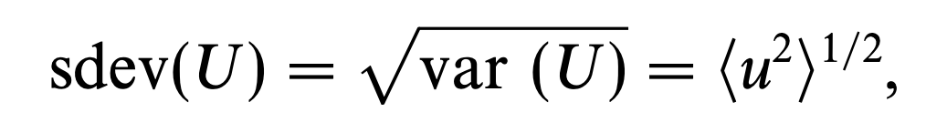 [Turbulent] ch3 - The statistical description of turbulent flows