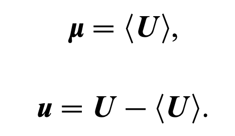 [Turbulent] ch3 - The statistical description of turbulent flows