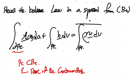 Ch6 Finite Deformation - part1 - Referential frame Momentum Balance Eq.