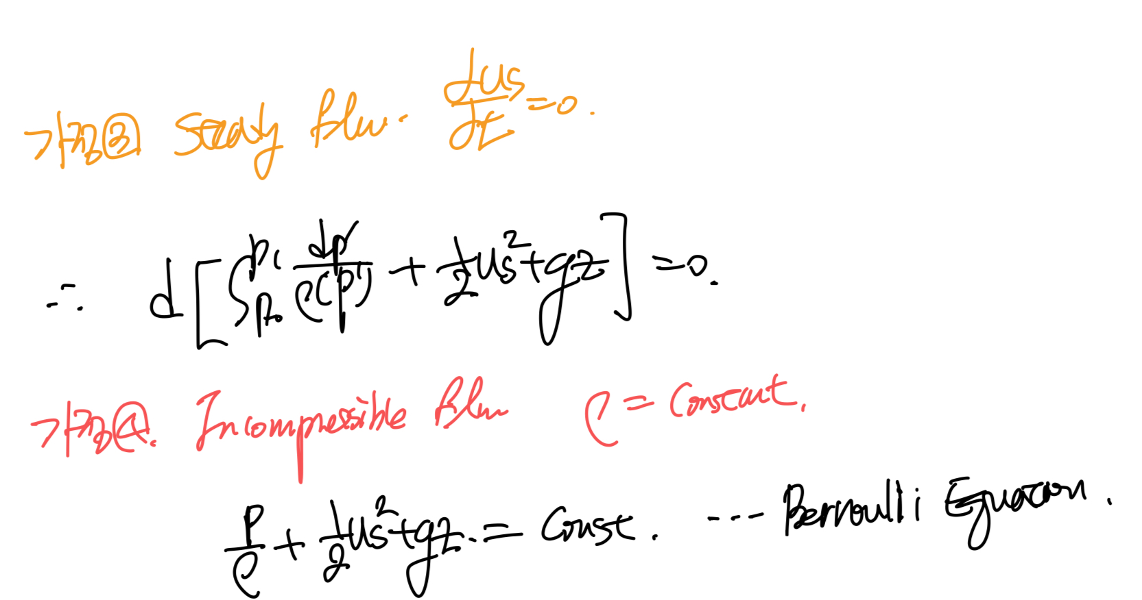 Ch2 Conservation Laws_ part5 Bernoulli equation(3types)
