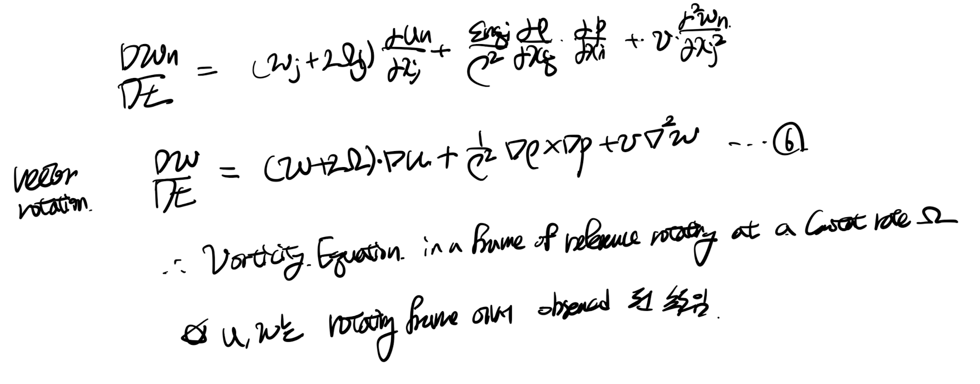 Ch3 Vorticity dynamics_part4_Non inertial rotating frame
