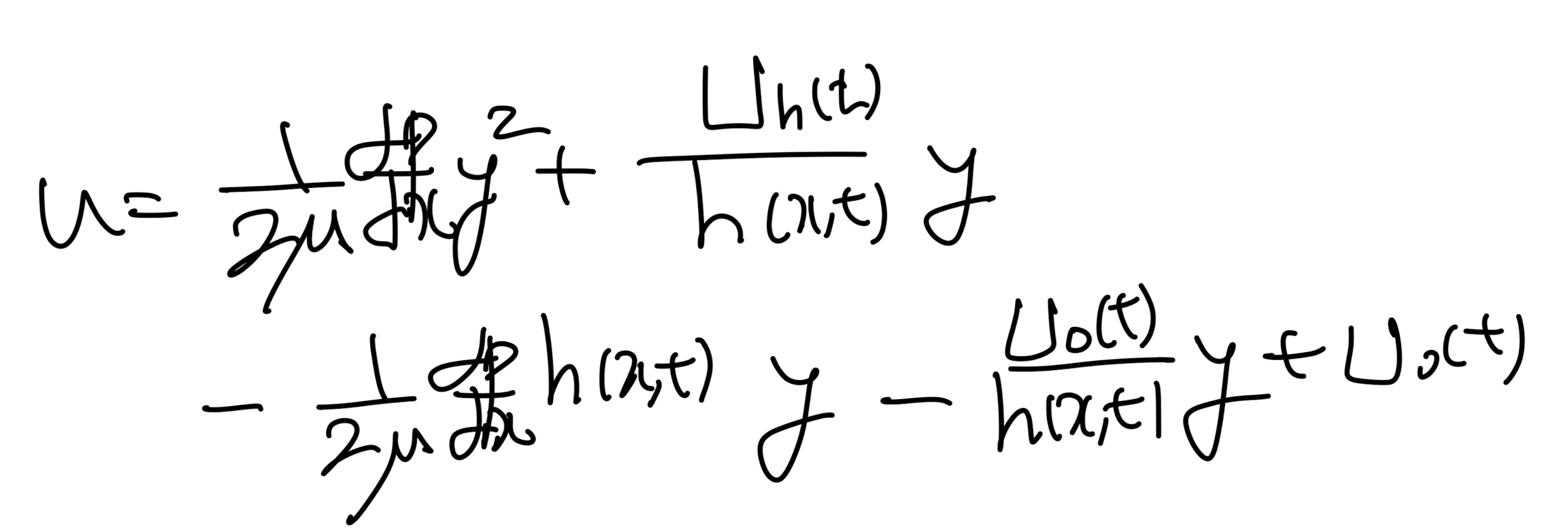 Ch4 Laminar flow - lubrication Theory