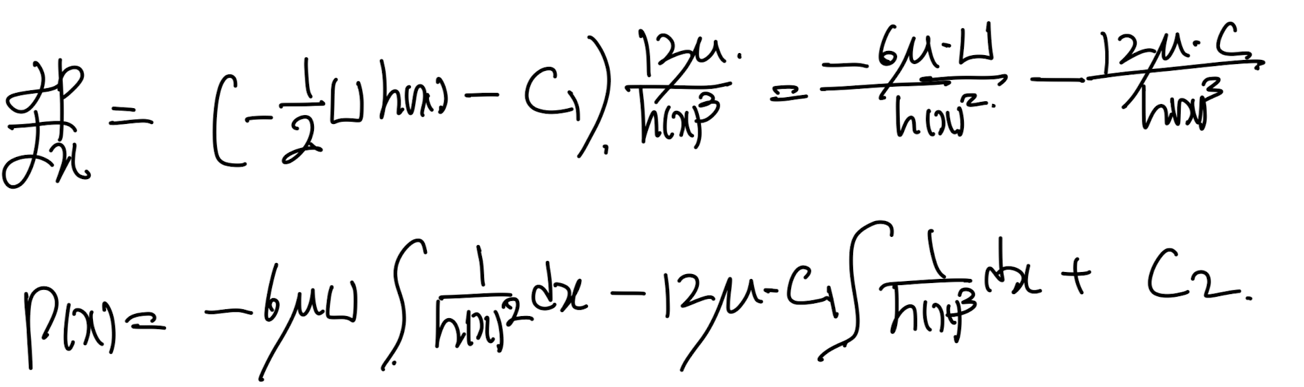 Ch4 Laminar flow - lubrication Theory