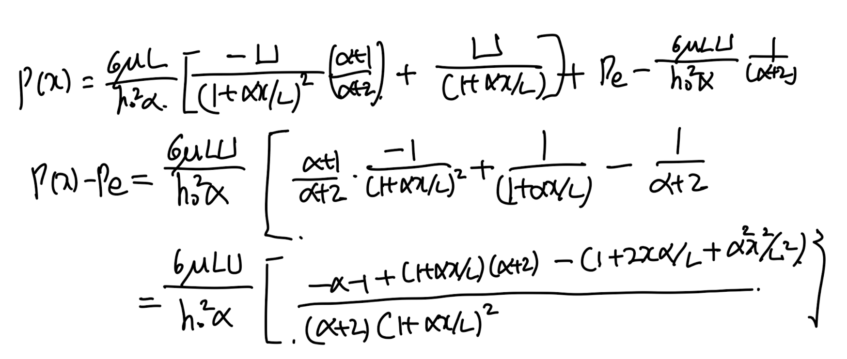 Ch4 Laminar flow - lubrication Theory