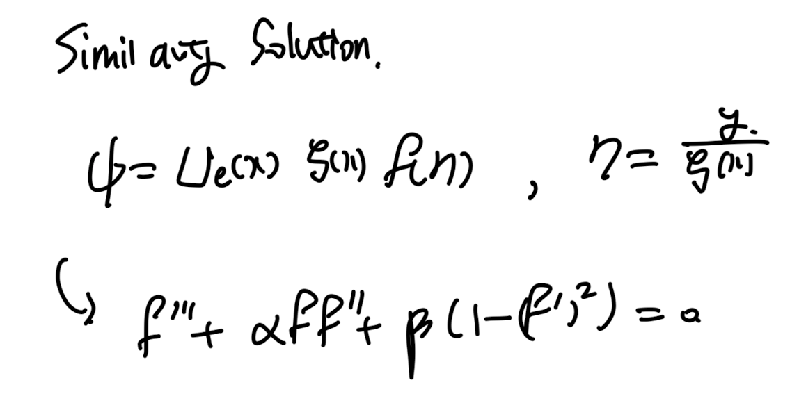 Ch6 Boundary layer theory part3 - Faker Skan solution, Thwaites' Method