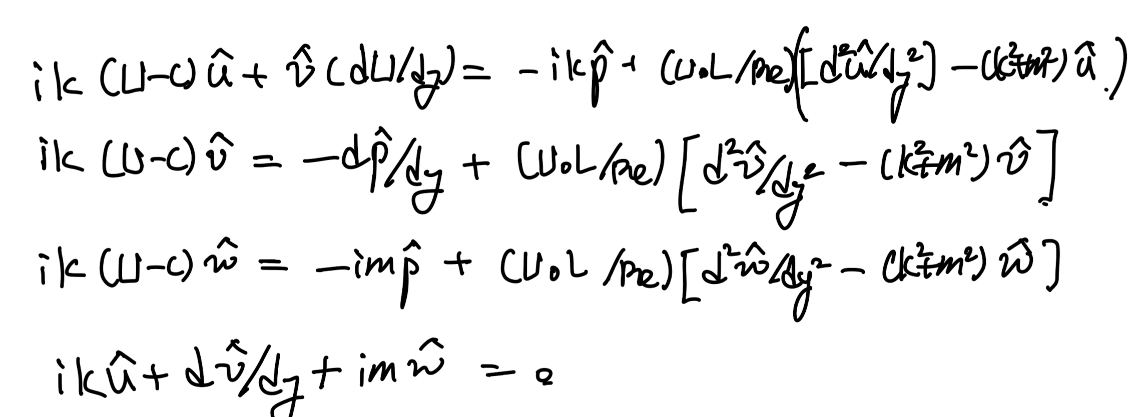 Ch7 Instability 2 - Orr Sommerfeld Eq.